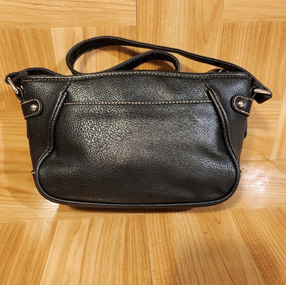 Rosetti Black Shoulder Bag with Zippered Closure - Picture 4 of 9
